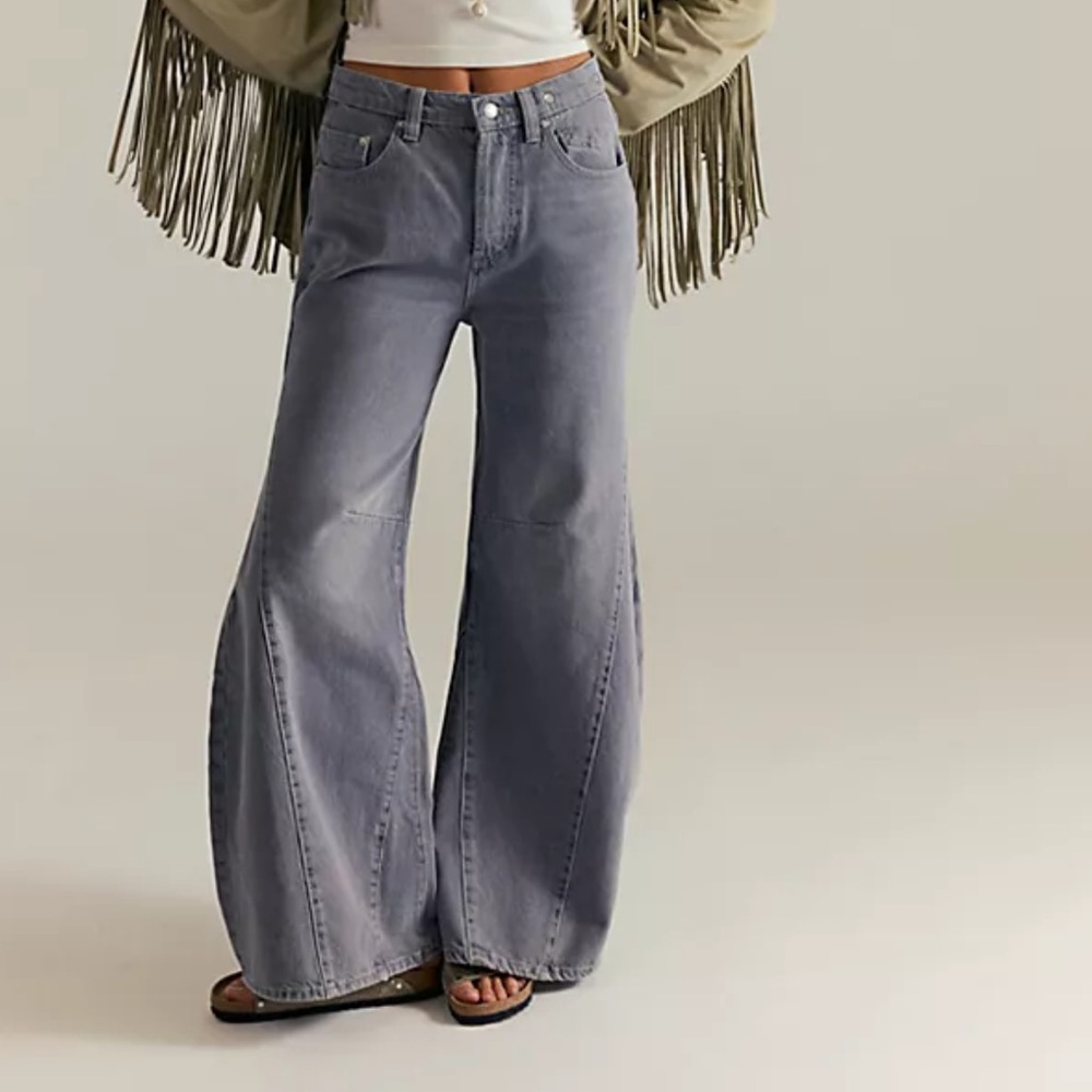 Free People We The Free Eden Slouchy wide leg. NWOT. Diamond. 29S